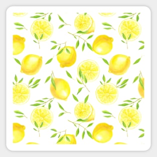 Lemons and leaves Sticker